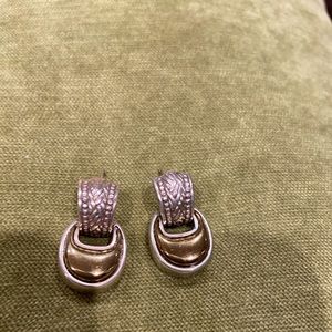 Brighton 2 tone earrings